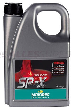 MOTOREX Масло моторное SELECT SP-X SAE 5W/40 (4л) MOTOREX Масло моторное SELECT SP-X SAE 5W/40 (4л)
