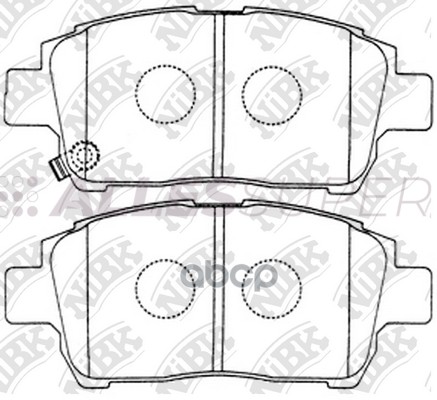 NiBK Колодки тормозные дисковые PN1472