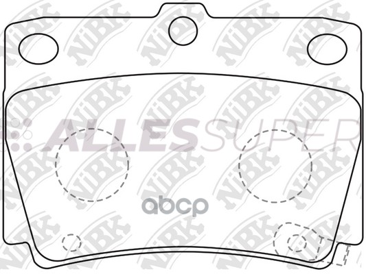 NIBK Колодки тормозные дисковые PN3391