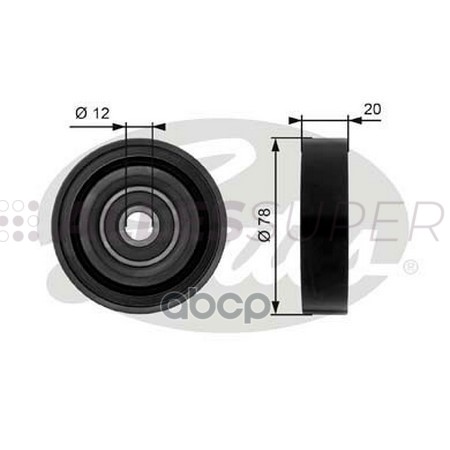 Gates Направляющий ролик пр. агрегатов DriveAlign T36086