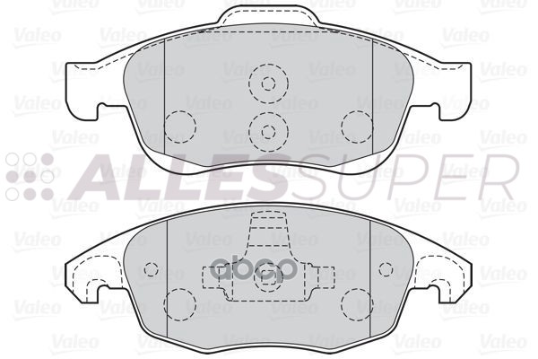Valeo Колодка тормозные к-т 301997