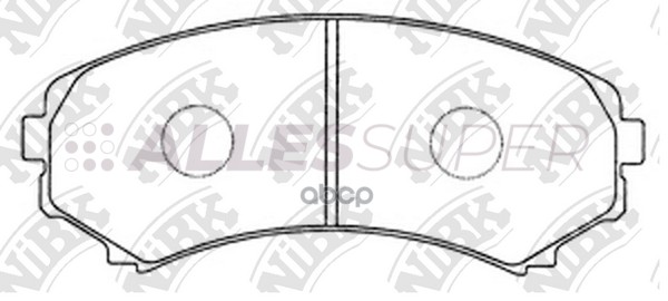 NIBK Колодки тормозные дисковые PN3414