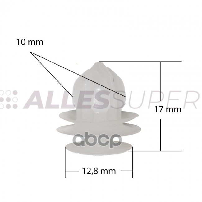 ONE Клипса автомобильная (автокрепеж) 1шт FIX0275