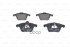 Колодки тормоз. передние BOSCH (BP1013) 0 986 494 103 Audi
