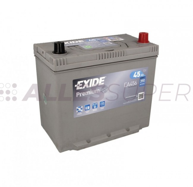 АКБ EXIDE  Premium  Азия 45A/ч (EA456)  (-/+)  12V 390A EN   234х127х220
