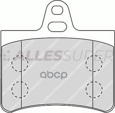 Ferodo FDB1413 Колодки тормозные задние  