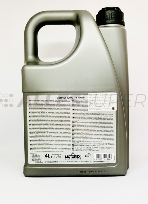 MOTOREX Масло моторное TOPAZ SAE 10W/40 (4л)