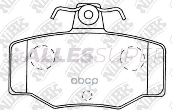 NiBK Колодки тормозные дисковые PN2214