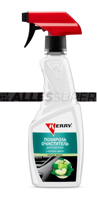 KERRY 505-2 Полироль-очиститель пластика с матовым эффектом  (яблоко) триггер 500мл