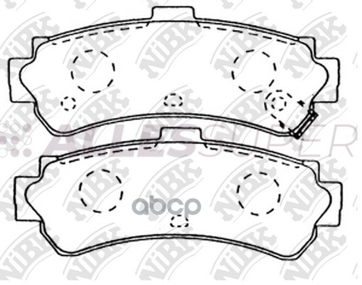 NiBK Колодки тормозные дисковые PN2357
