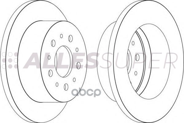 Ferodo DDF1653 Диск тормозной задний (комплект - 2 шт.) 