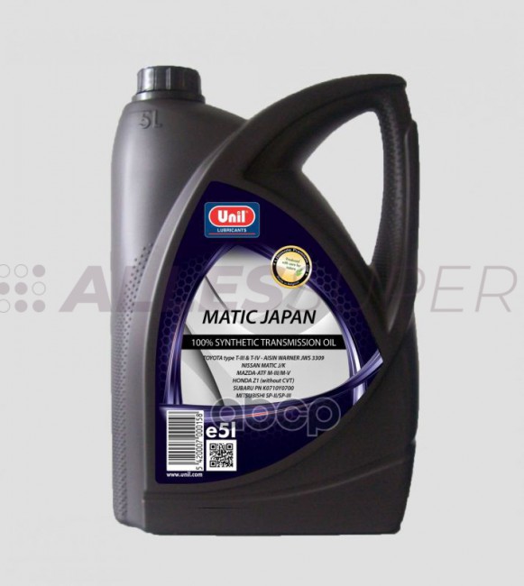 Unil масло трансмиссионное АКПП MATIC JAPAN (5L)