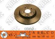 NiBK Диск тормозной (продажа кратно 2шт/цена за 1шт) RN1522