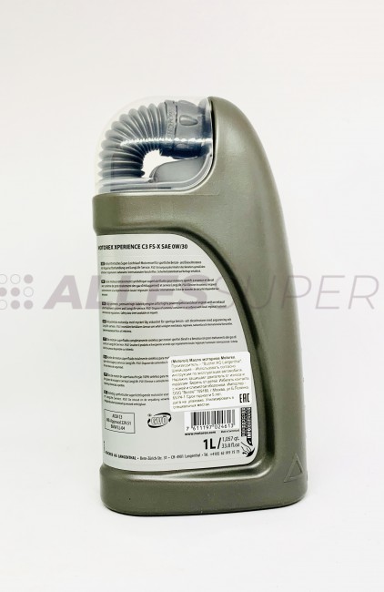 MOTOREX Масло моторное XPERIENCE C3 FS-X SAE 0W/30 (1л)