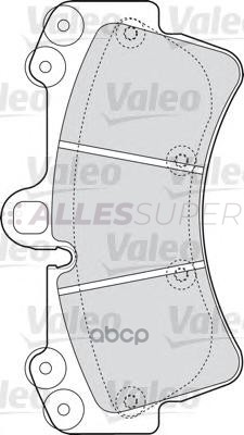 Valeo Колодки тормозные к-т 598656