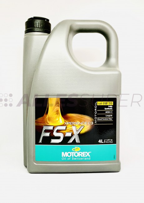 MOTOREX Масло моторное XPERIENCE C3 FS-X SAE 0W/30 (4л)