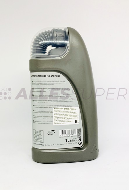 MOTOREX Масло моторное XPERIENCE FS-X SAE 0W/40 (1л)
