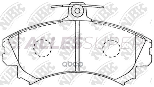 NiBK Колодки тормозные дисковые PN3090