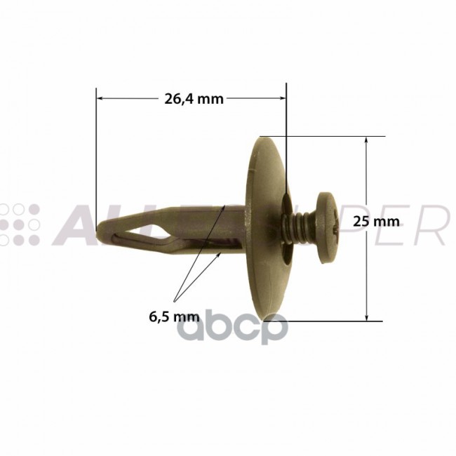 ONE Клипса автомобильная (автокрепеж) 1шт FIX0534