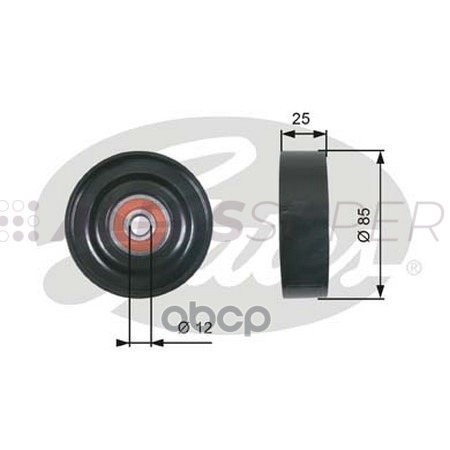 Gates Натяжной ролик пр. агрегатов DriveAlign T36087