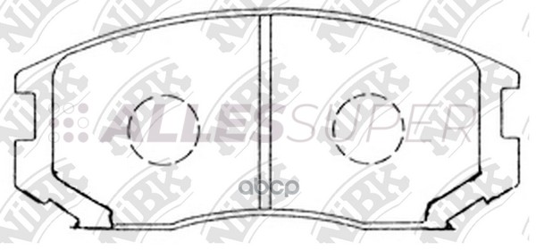 NiBK Колодки тормозные дисковые PN3285