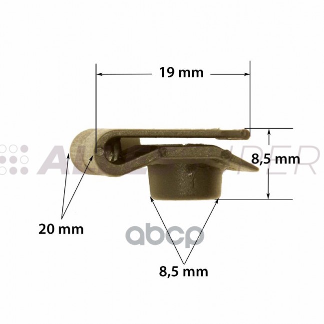 ONE Клипса автомобильная (автокрепеж) 1шт FIX0595
