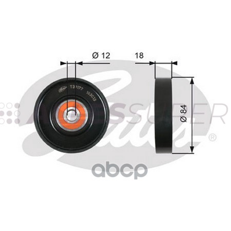 Gates Натяжной ролик пр. агрегатов DriveAlign T39177