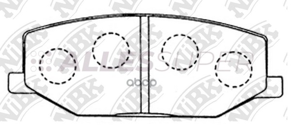 NIBK Колодки тормозные дисковые PN9118