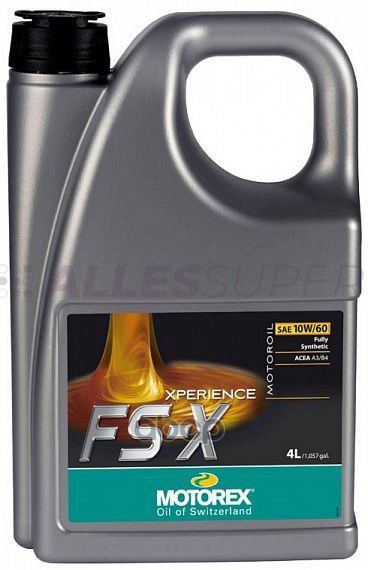 MOTOREX Масло моторное XPERIENCE FS-X SAE 10W/60 (4л) MOTOREX Масло моторное XPERIENCE FS-X SAE 10W/60 (4л)