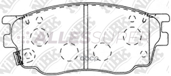 NiBK Колодки тормозные дисковые PN5483
