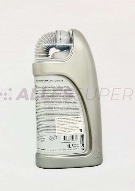 MOTOREX Масло трансмиссионное Gear Oil PENTA LS SAE 75W/140 GL-5 (1л)