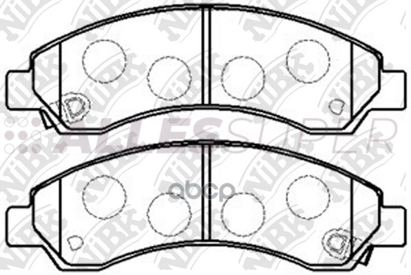 NiBK Колодки тормозные дисковые PN0502