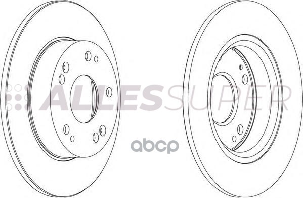Ferodo DDF1558 Диск тормозной задний (комплект - 2 шт.) 