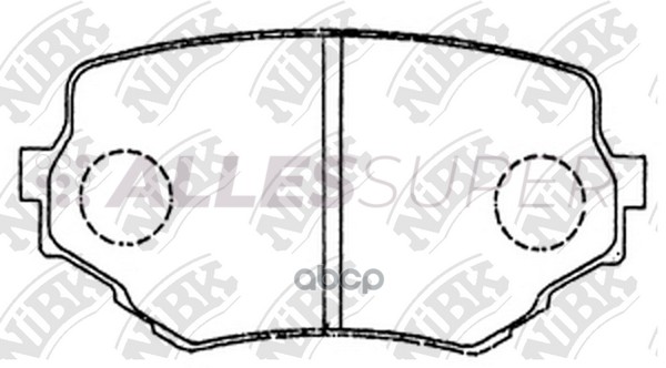 NiBK Колодки тормозные дисковые PN9382