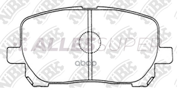 NiBK Колодки тормозные дисковые PN1470