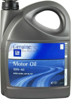 GM масло моторное 10W-40 5л.(п/с) (93165216)