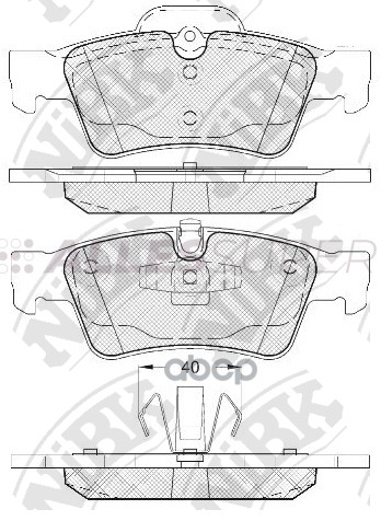 NiBK Колодки тормозные дисковые PN0507