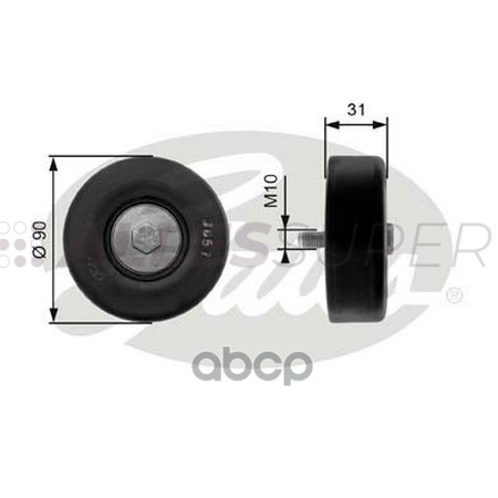 Gates Направляющий ролик пр. агрегатов DriveAlign T36197