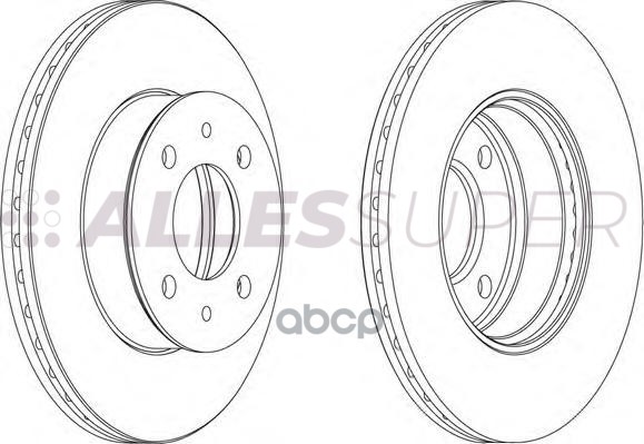 Ferodo DDF1632 Диск тормозной передний (комплект - 2 шт.) 