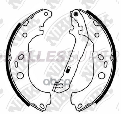 NIBK Колодки тормозные бар. FN51001