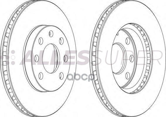 Ferodo DDF151 Диск тормозной передний (комплект - 2 шт.) 