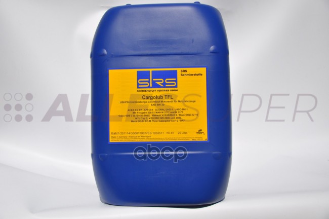 SRS Масло моторное Cargolub TFL 5W-30 E4 (20 л.) SRS Масло моторное Cargolub TFL 5W-30 E4 (20 л.)
