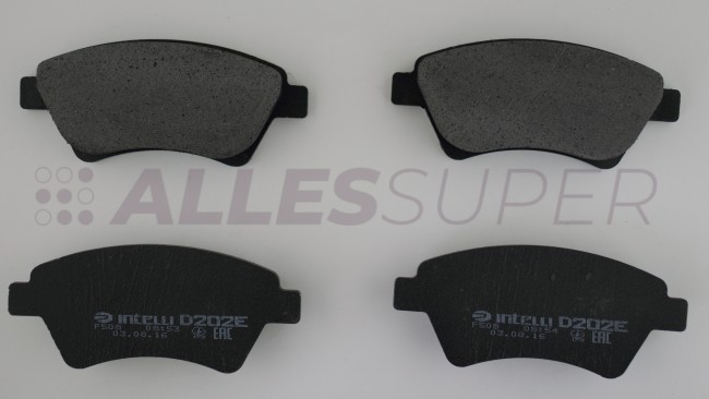 ДАФМИ # Колодка торм.передн. D202E "INTELLI" к-т RENAULT Kangoo 01-/Megane 02-/Scenic 03-