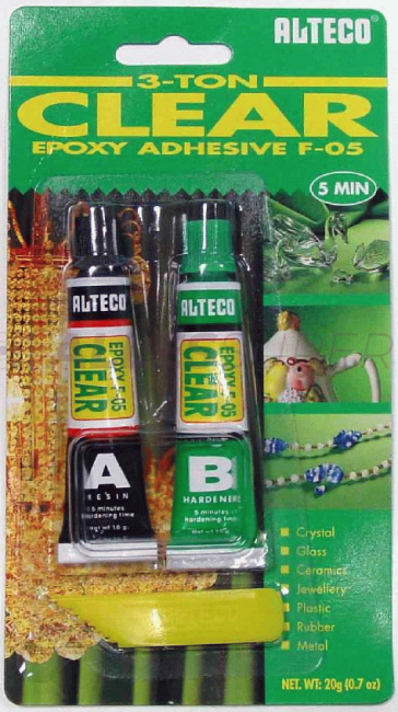 Alteco Прозрачный клей для стекол EpoPutty (20гр.)