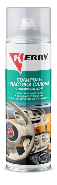 KERRY 906-8 Полироль пластика мягкий блеск (ваниль) 650мл KERRY 906-8 Полироль пластика мягкий блеск (ваниль) 650мл