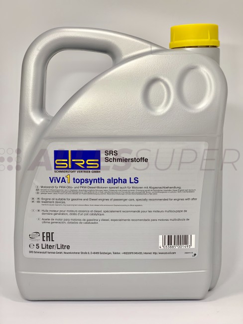 SRS Масло моторное VIVA 1 topsynth alpha LS 5W-40 (5 л.)