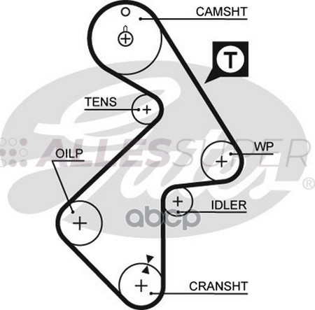 Gates Зубчатый ремень пр. ГРМ PowerGrip 5202XS