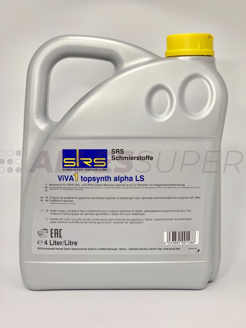 SRS Масло моторное VIVA 1 topsynth alpha LS 5W-40 (4 л.)