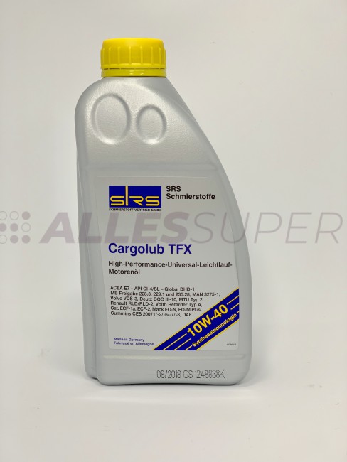 SRS Масло моторное Cargolub TFX 10W-40 E7 (1 л.)