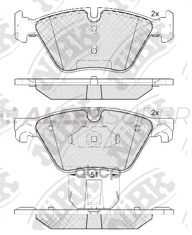 NIBK Колодки тормозные дисковые PN0545